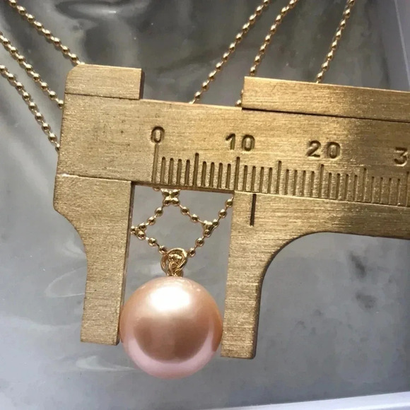 Custom Made 12mm Genuine Pearl Necklace - Picture 7 of 11